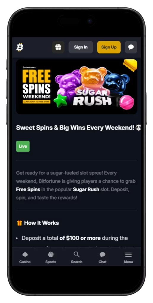 Bonus Freespins