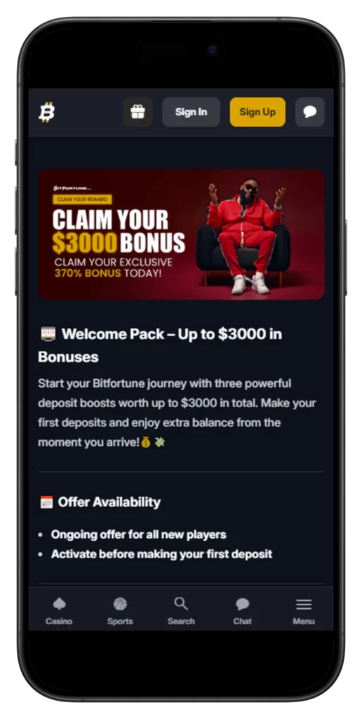 Welcome Bonus